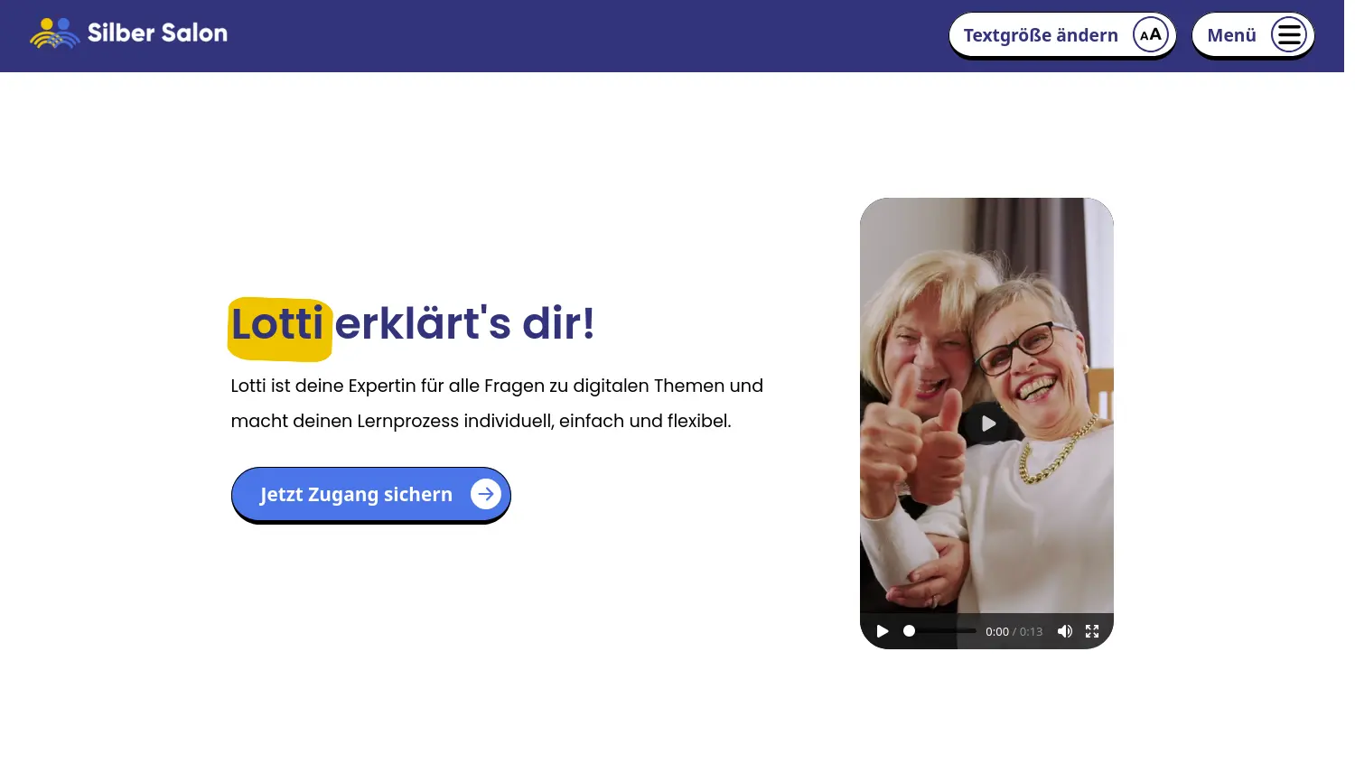 Website der Firma Silber Salon GmbH