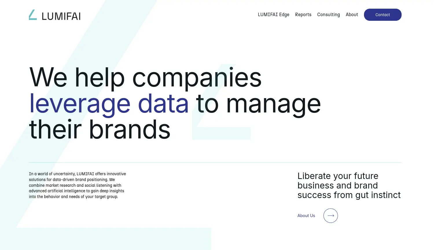 Website der Firma LUMIFAI GmbH