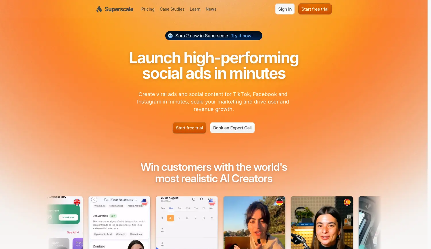 Website der Firma Superscale AI GmbH