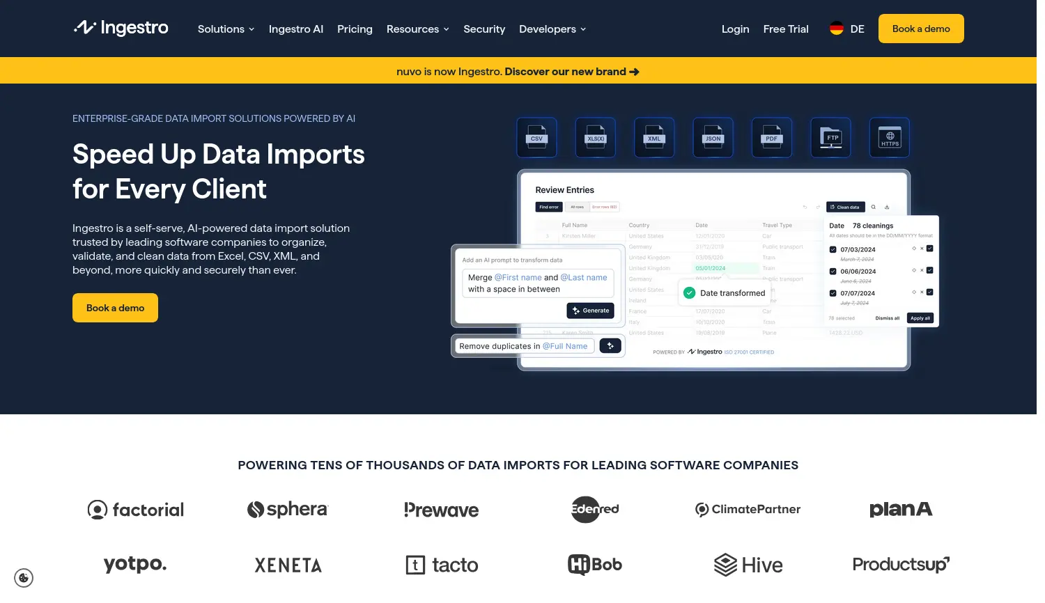 Website der Firma ComDocks GmbH
