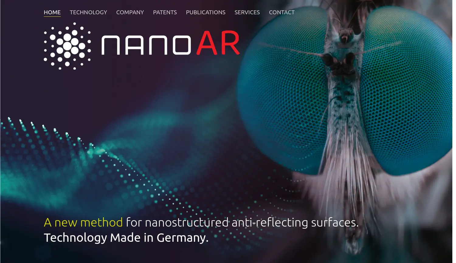 Website der Firma nanoAR