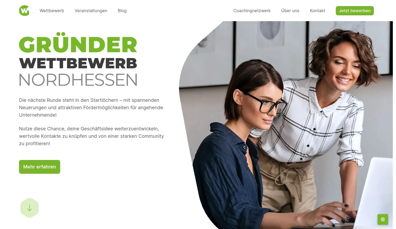 Website der Firma Regionalmanagement Nordhessen GmbH