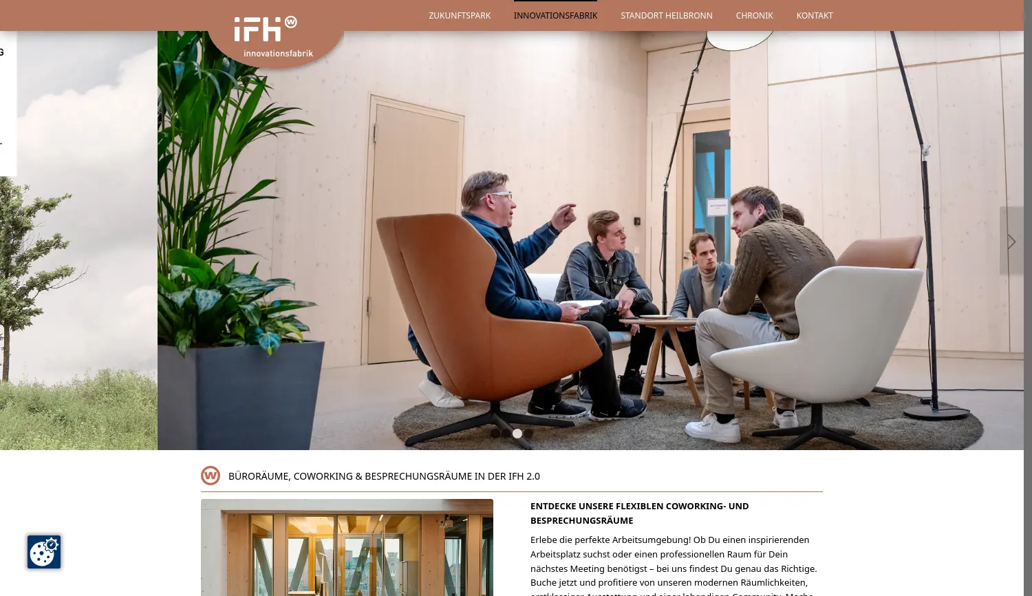 Website der Firma Stadtsiedlung Heilbronn GmbH