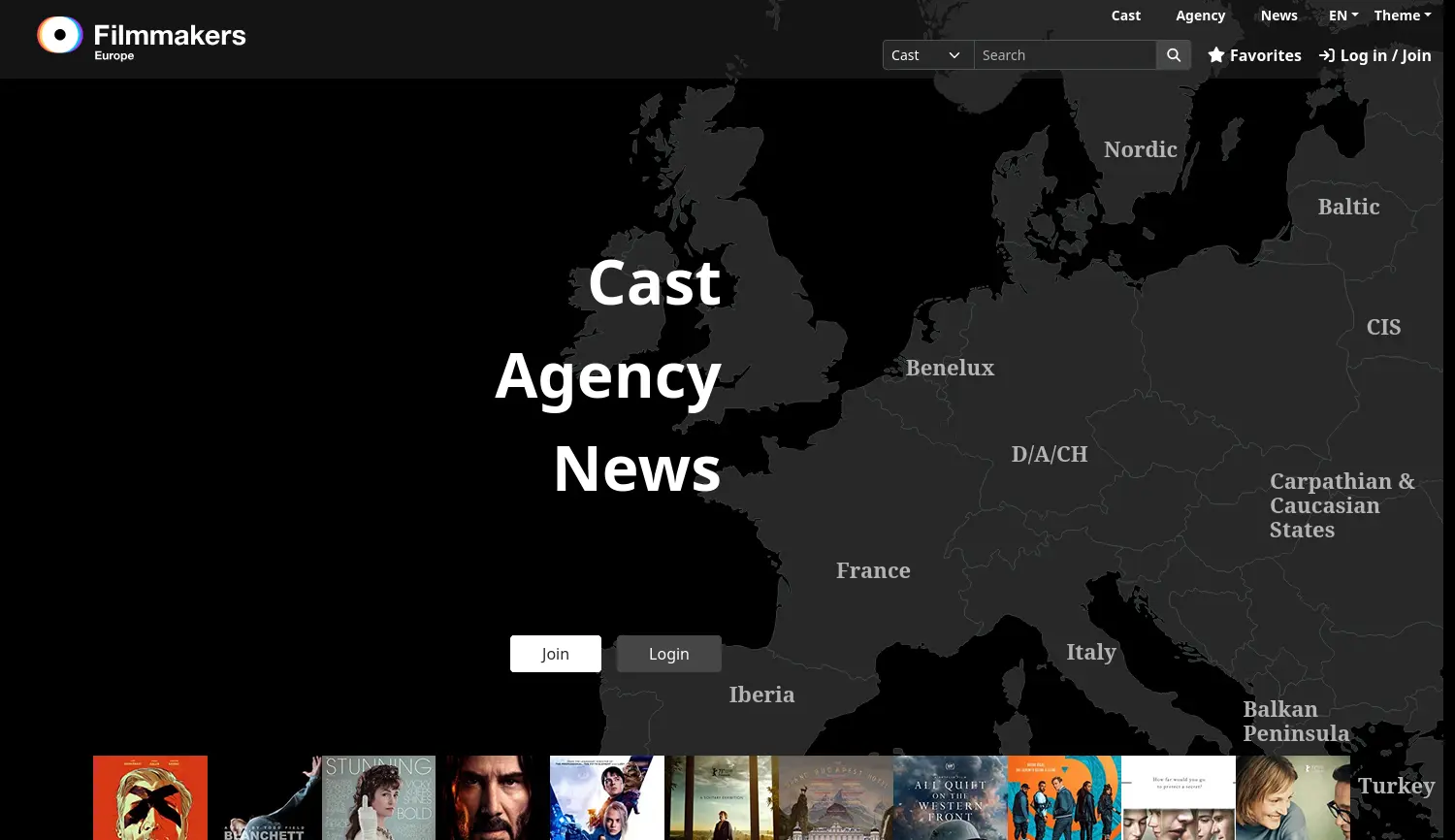 Website der Firma filmmakers.one GmbH