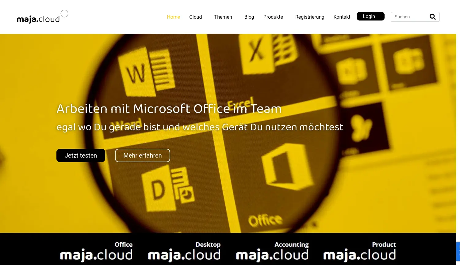 Website der Firma CM Systemhaus GmbH