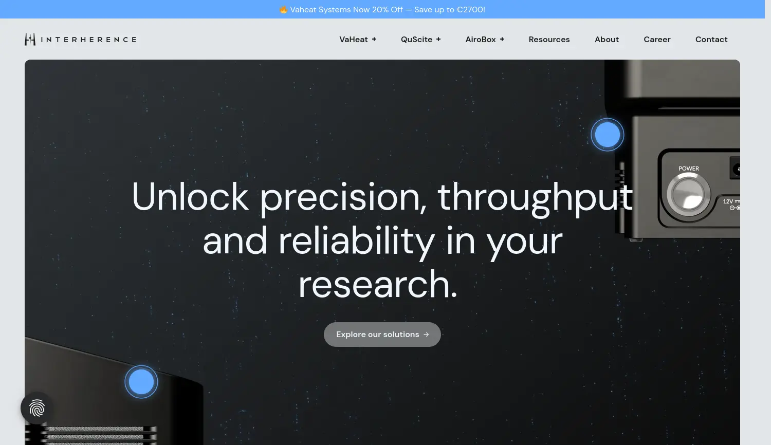 Website der Firma Interherence GmbH