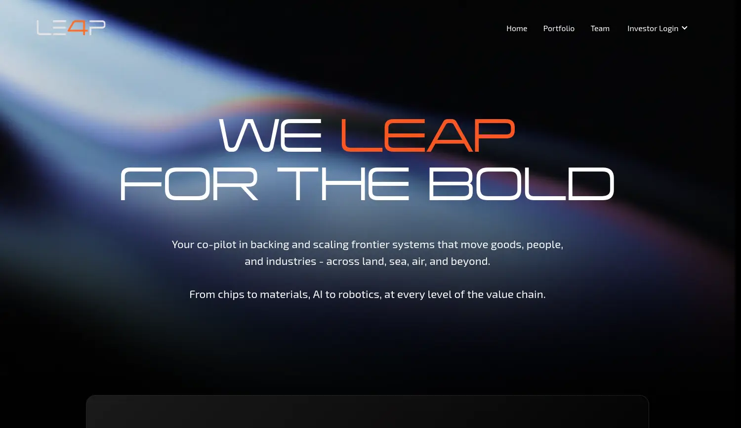 Website der Firma Leap435 Management GmbH