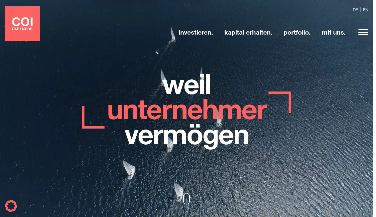 Website der Firma COI Partners AG