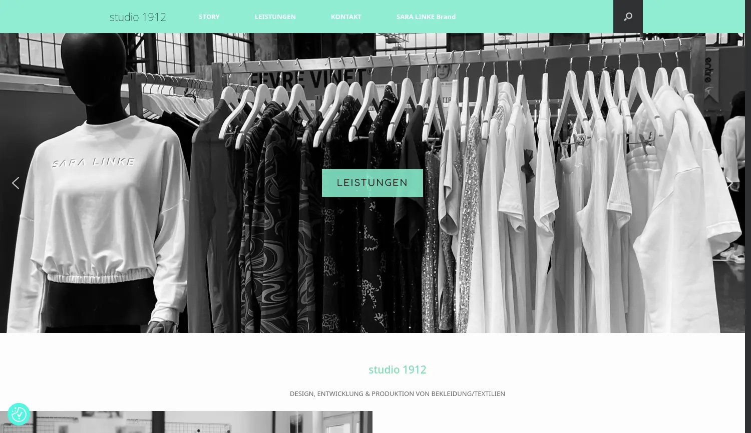 Website der Firma Studio 1912 GmbH