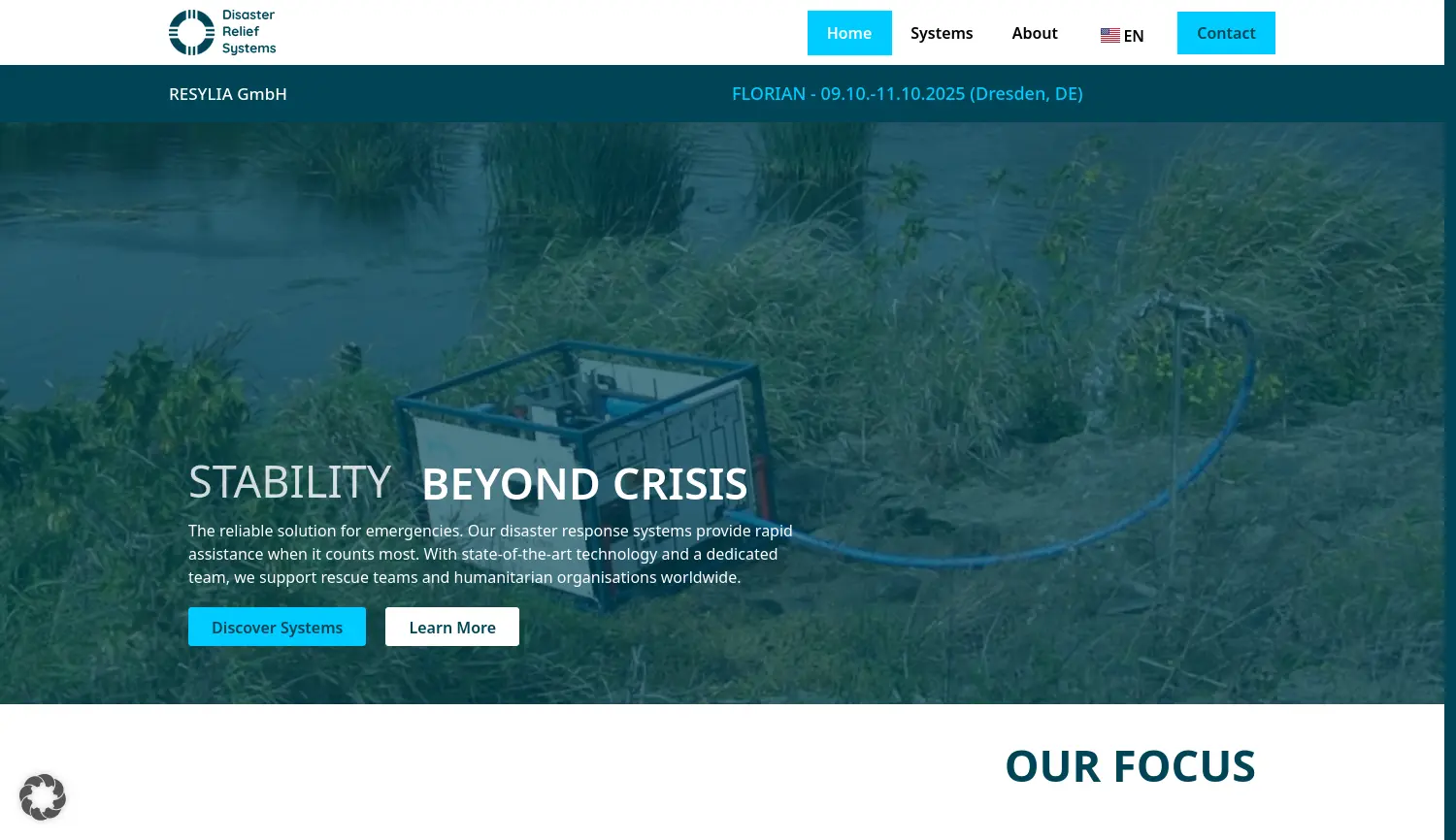 Website der Firma Resylia GmbH