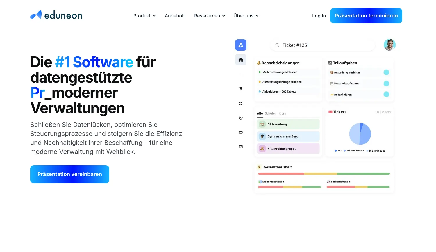 Website der Firma Eduneon