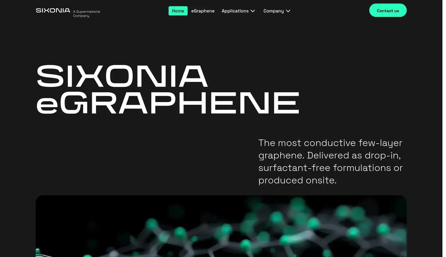 Website der Firma Sixonia GmbH