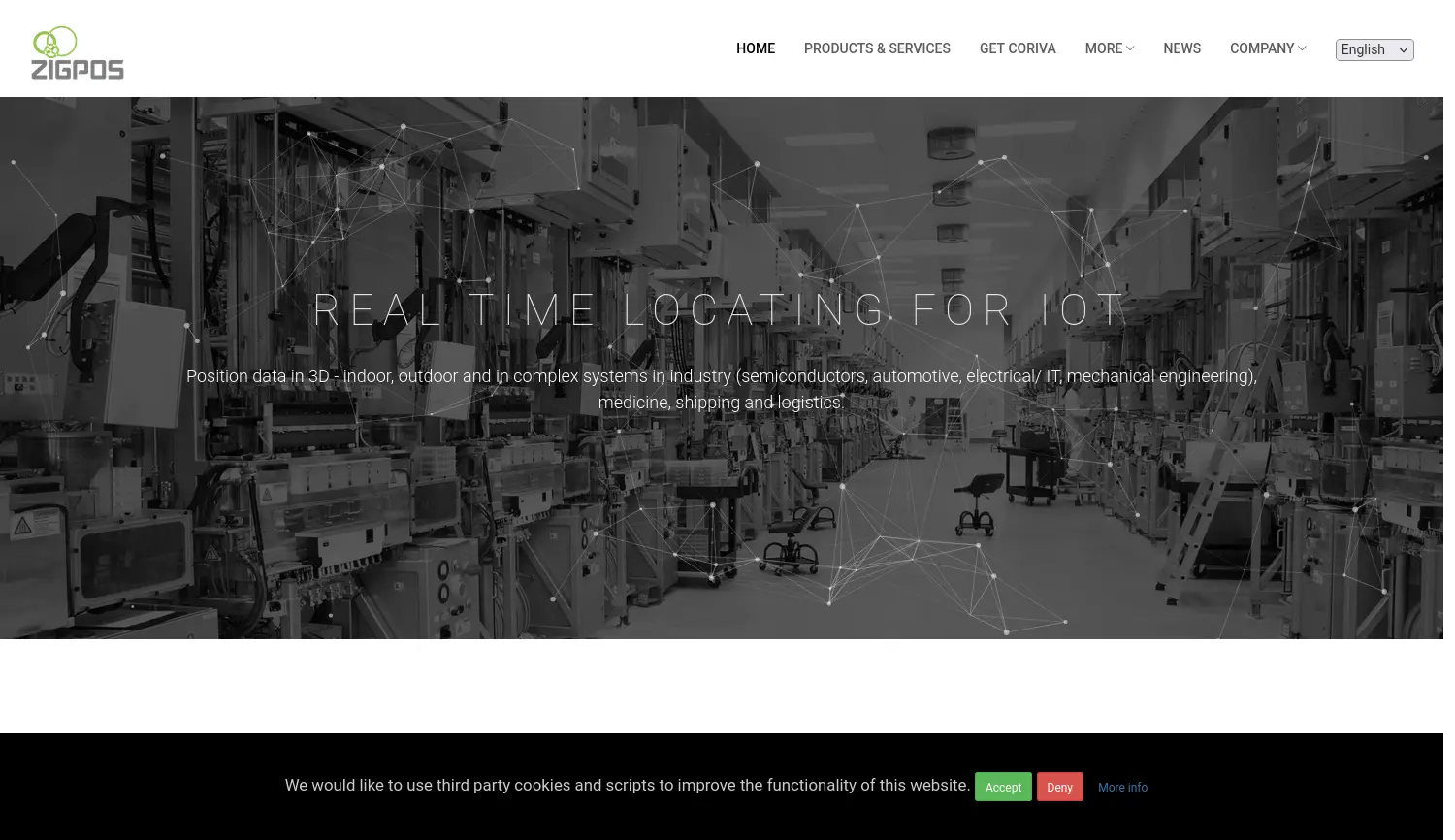 Website der Firma ZIGPOS GmbH