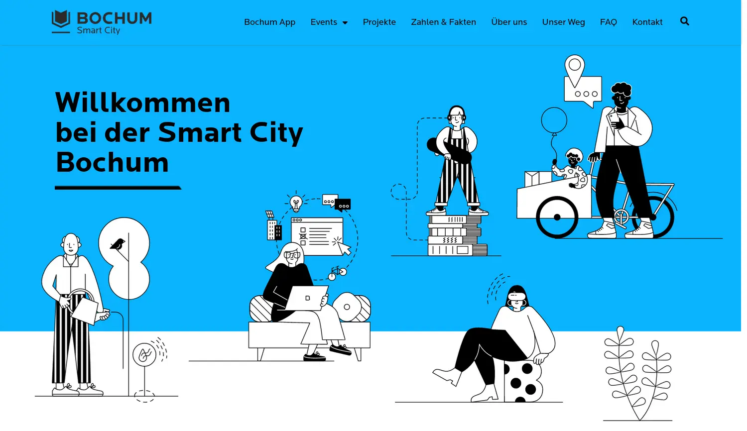 Website der Firma WirtschaftsEntwicklungsGesellschaft Bochum mbH