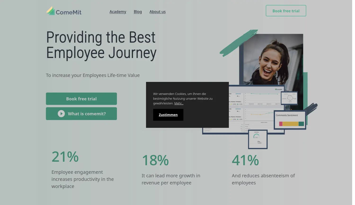 Website der Firma ComeMit UG (haftungsbeschränkt)
