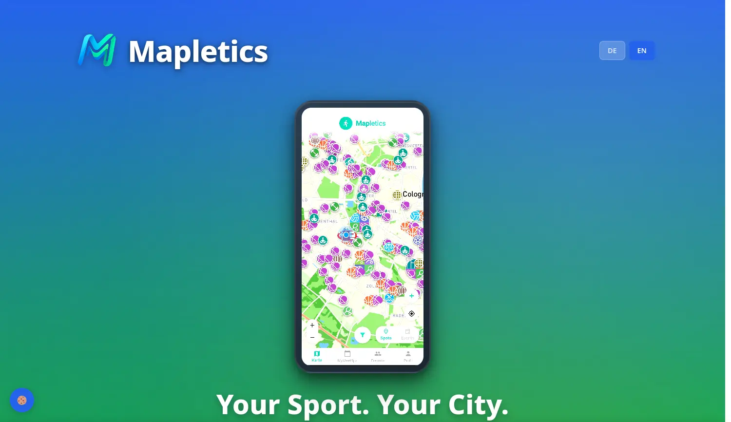 Website der Firma Mapletics UG (haftungsbeschränkt)