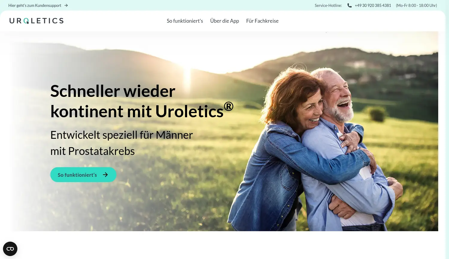 Website der Firma Rocketlane Medical Ventures GmbH