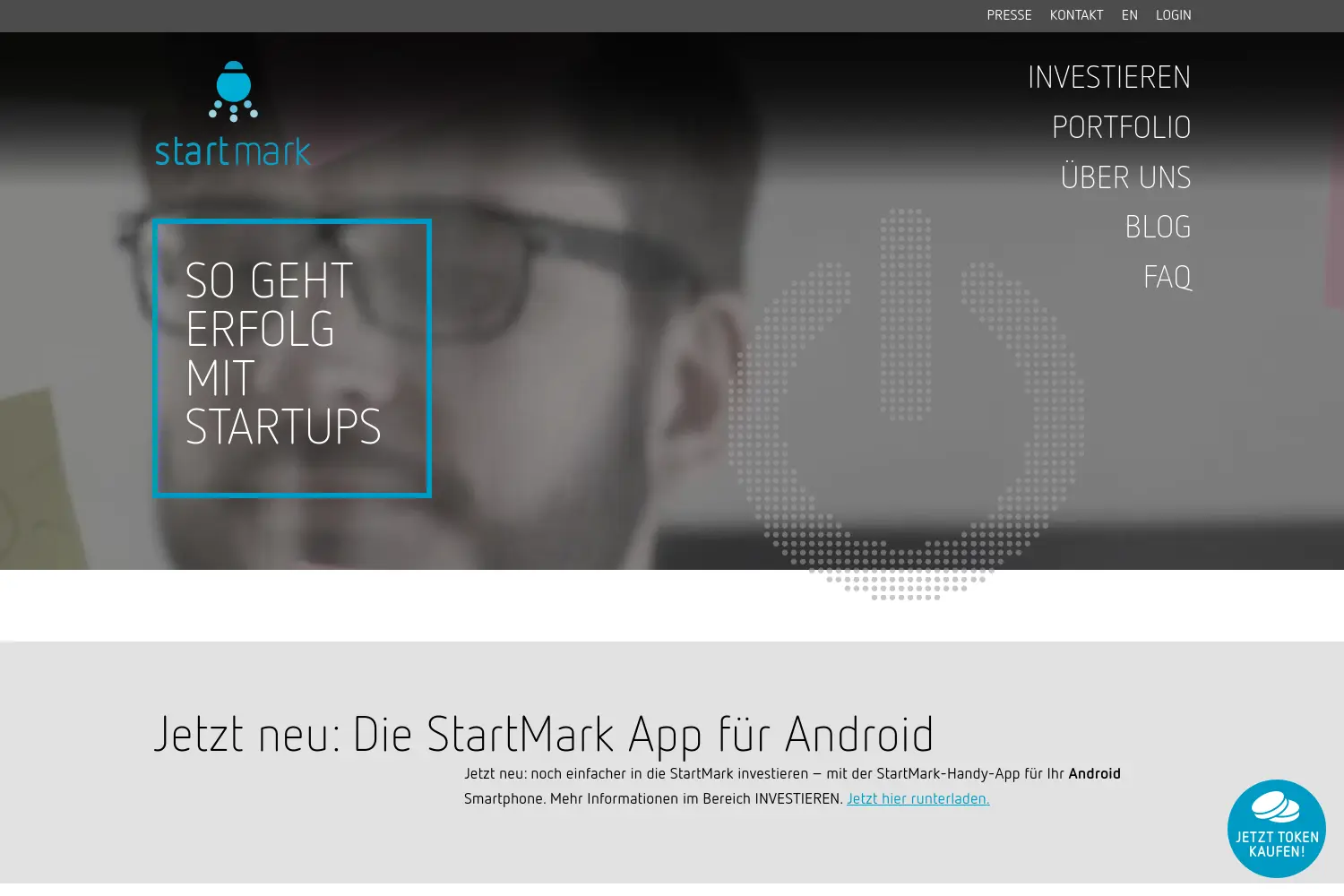 Website der Firma StartMark GmbH