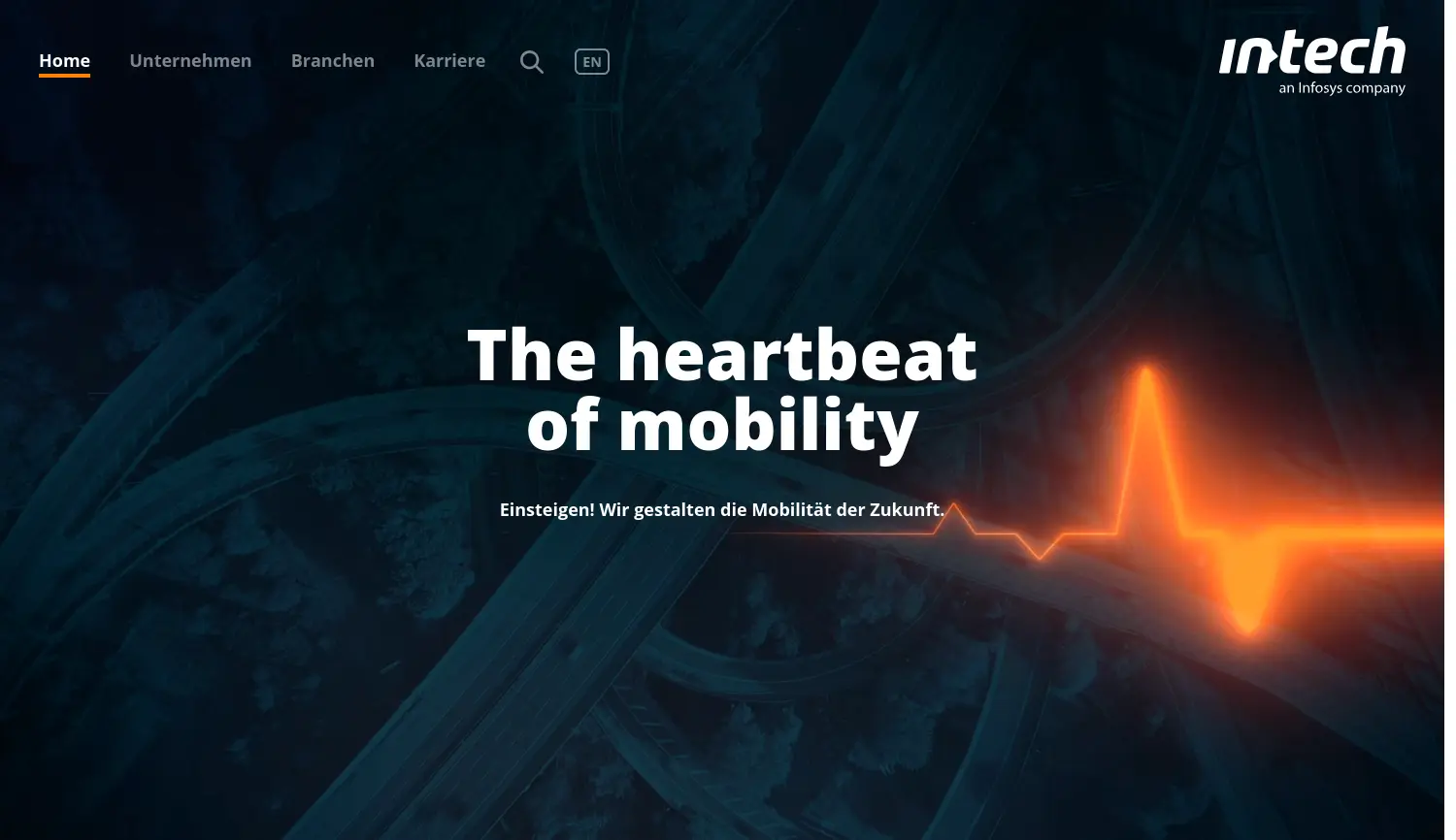 Website der Firma in-tech GmbH