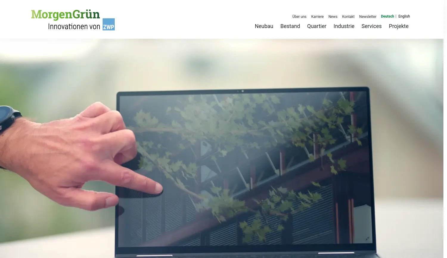 Website der Firma ZWP Ingenieur-AG