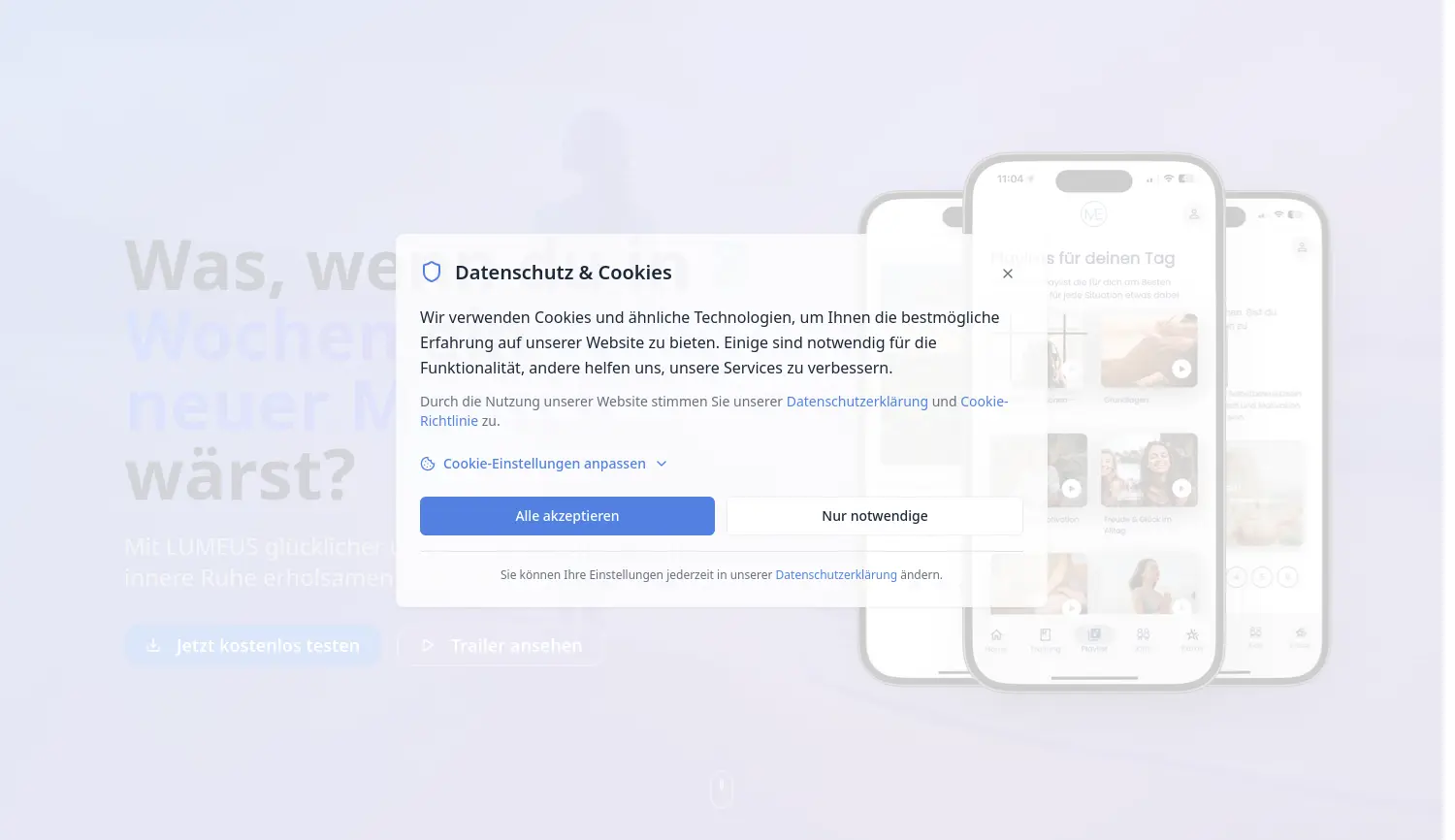 Website der Firma EmoTrain GmbH