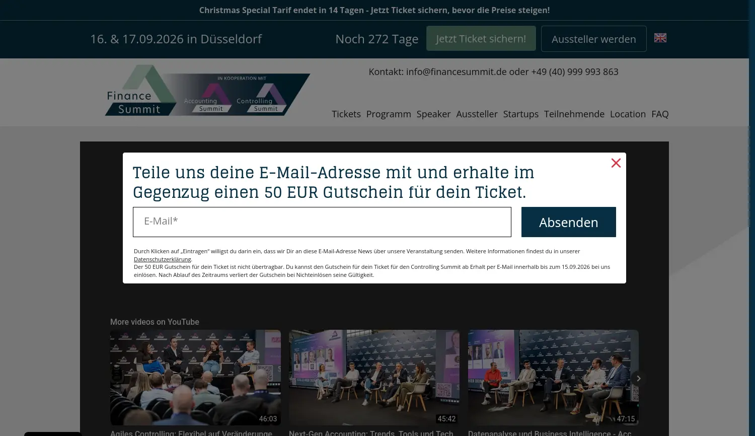 Website der Firma Trailblazer Summits GmbH