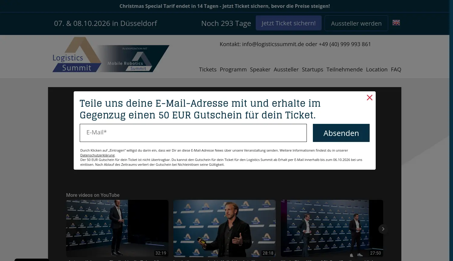 Website der Firma Trailblazer Summits GmbH