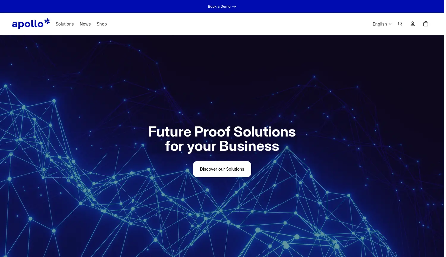 Website der Firma Apollo Green Solutions