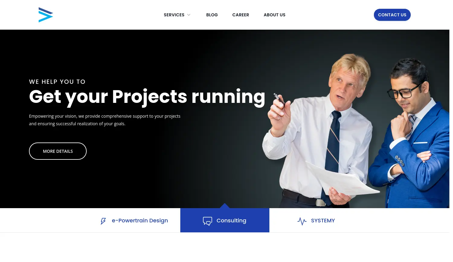 Website der Firma BWS e-Mobility Technologies GmbH