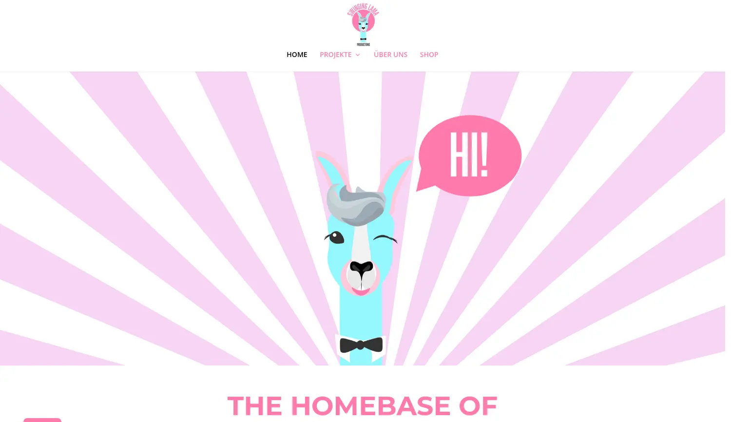 Website der Firma Swinging Lama Productions UG (Haftungsbeschränkt)