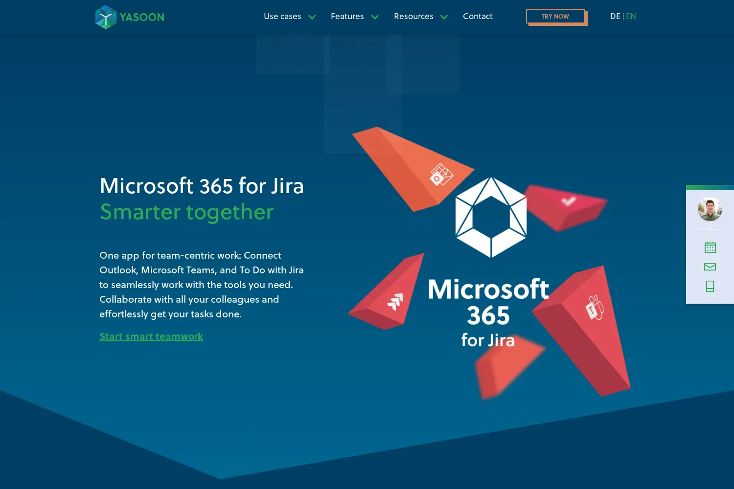 Website der Firma Yasoon GmbH