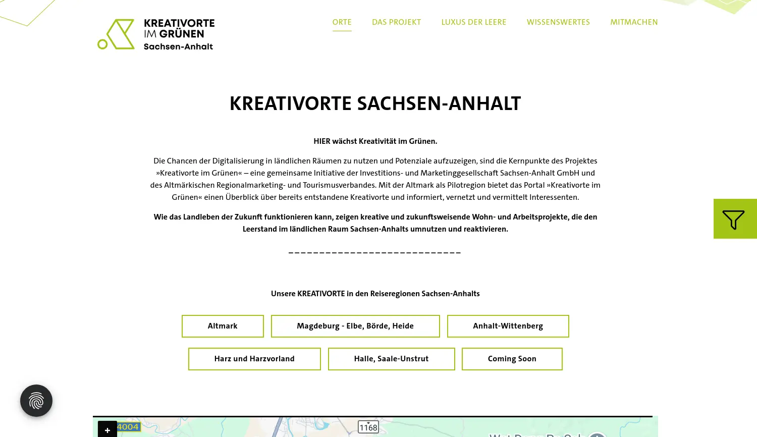 Website der Firma IMG Investitions- und Marketinggesellschaft Sachsen-Anhalt mbH (als Impressumspflichtiger)