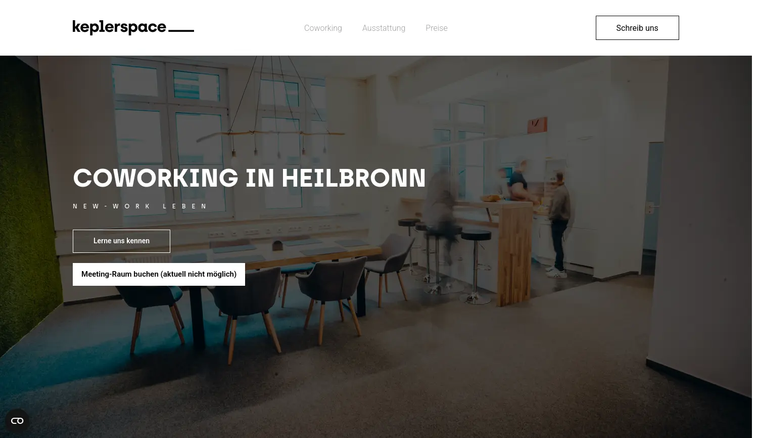 Website der Firma keplerspace