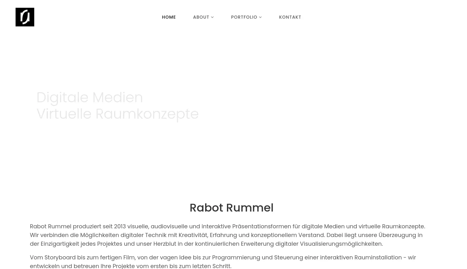 Website der Firma Rabot Rummel (Inhaber: Daniel Wolff)