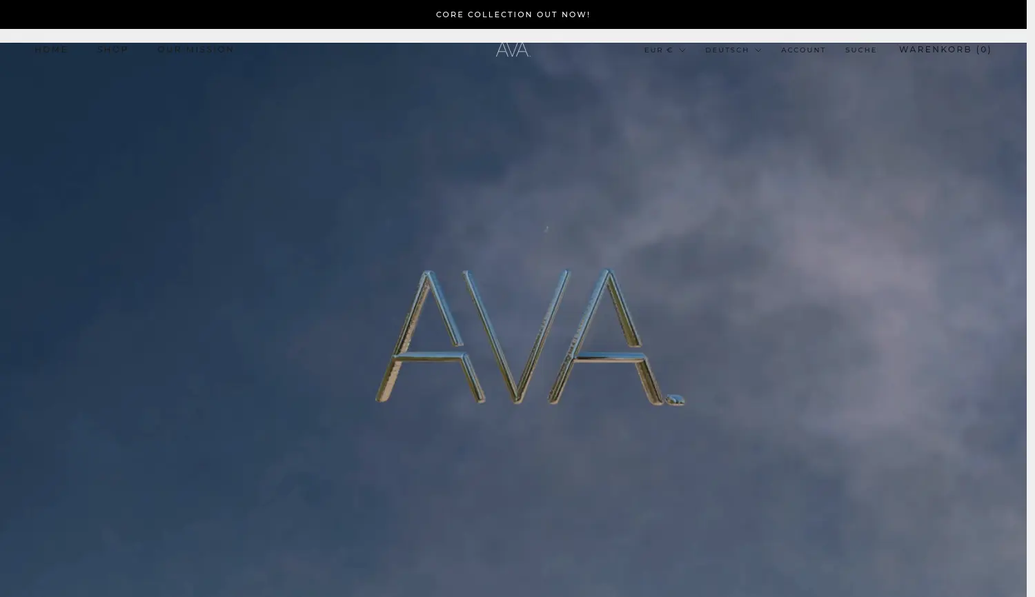 Website der Firma AVA. Studios