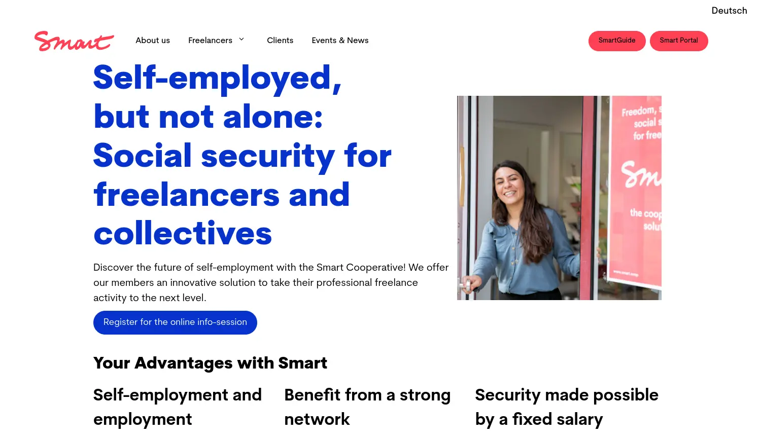 Website der Firma SMartDe eG