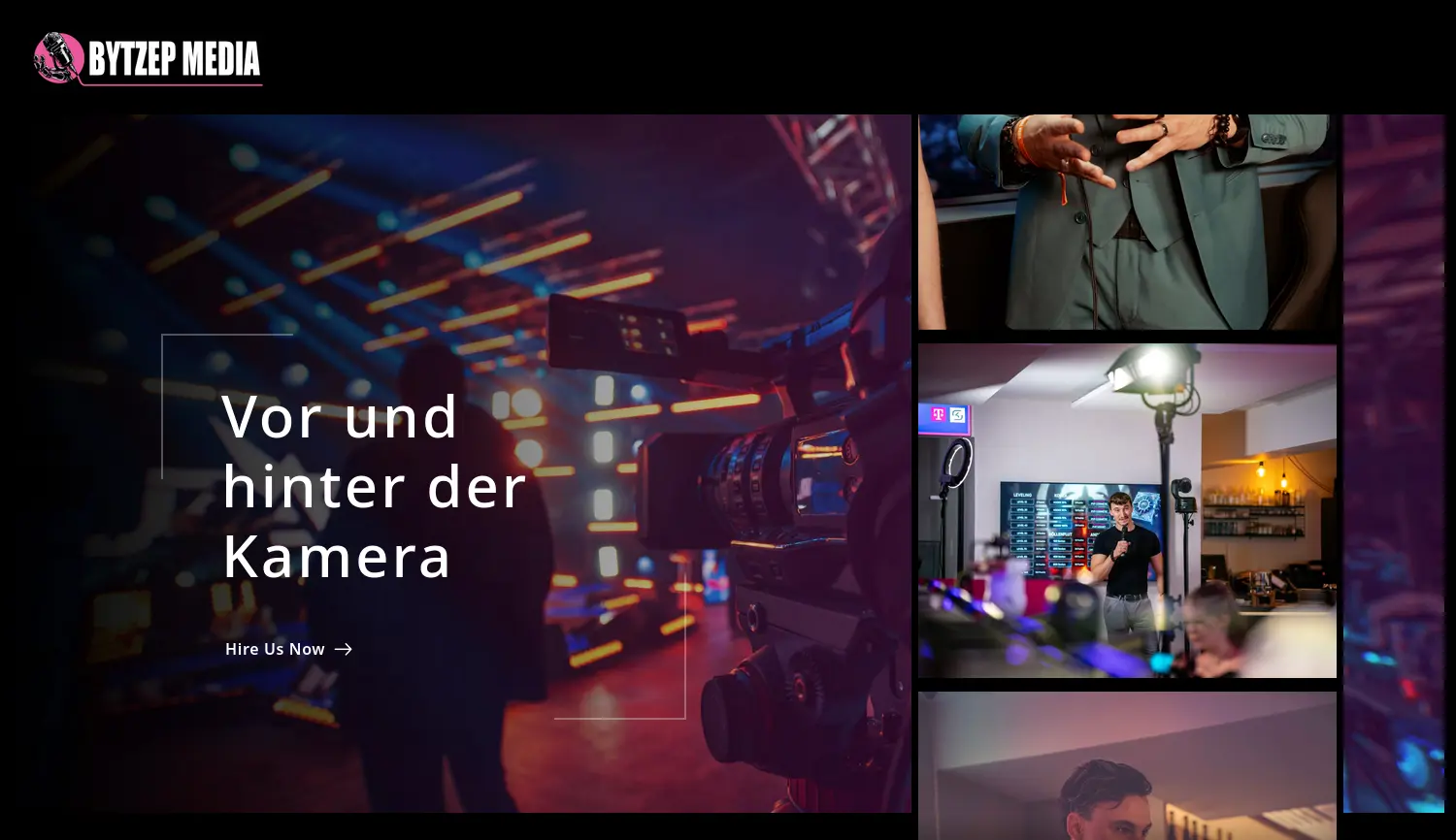 Website der Firma Bytzep Media