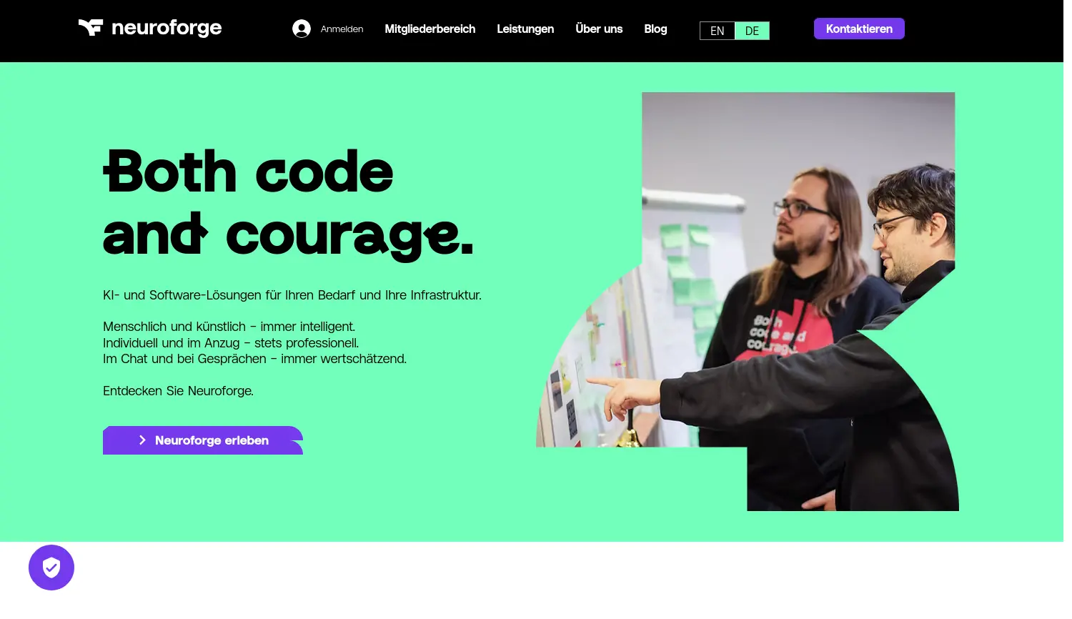 Website der Firma NeuroForge GmbH & Co. KG