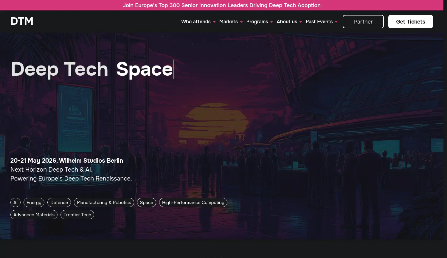 Website der Firma Tech Momentum GmbH