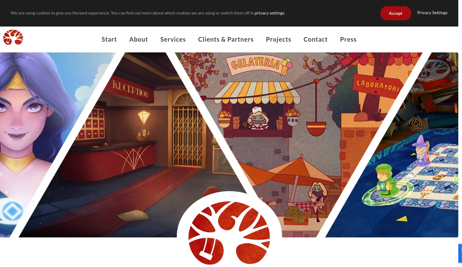 Website der Firma Nementic Games GmbH