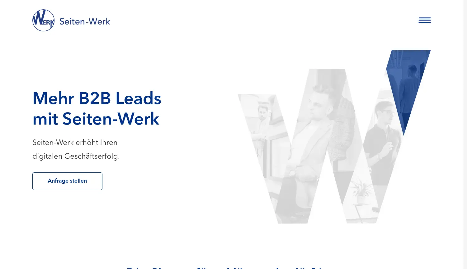 Website der Firma Seiten-Werk GmbH