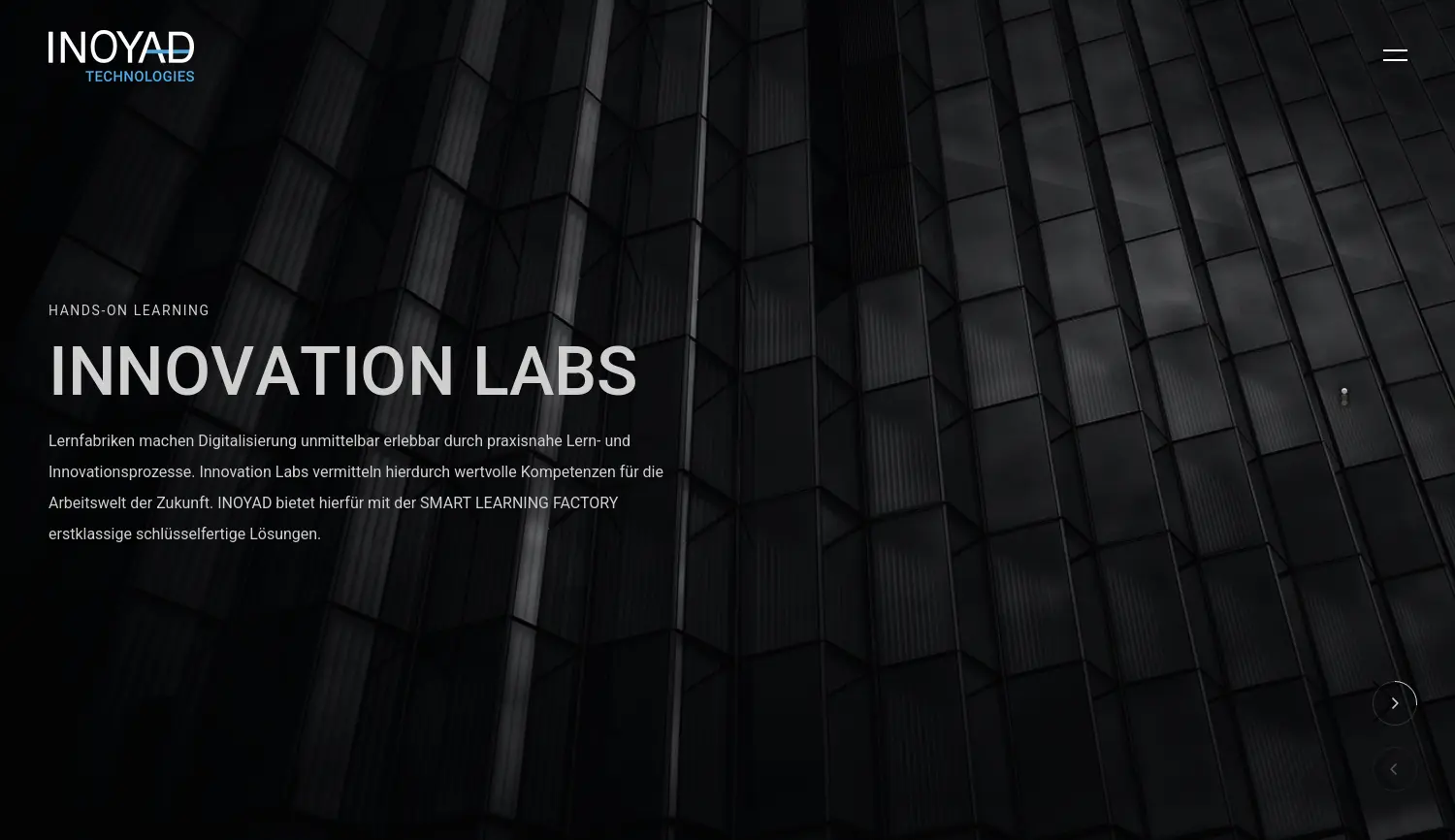 Website der Firma INOYAD GmbH