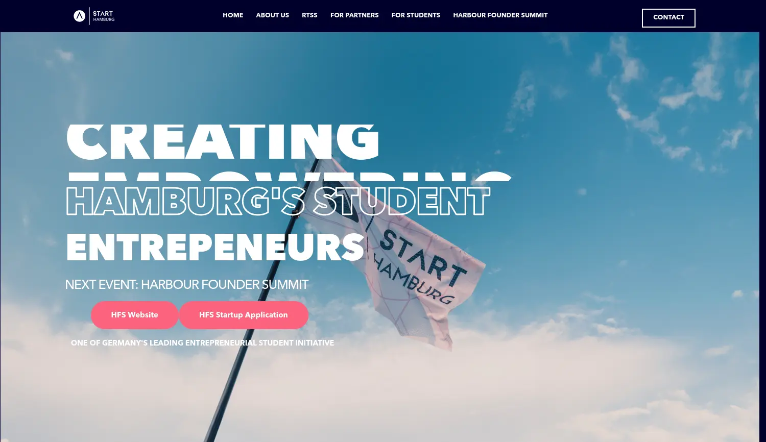 Website der Firma START Hamburg