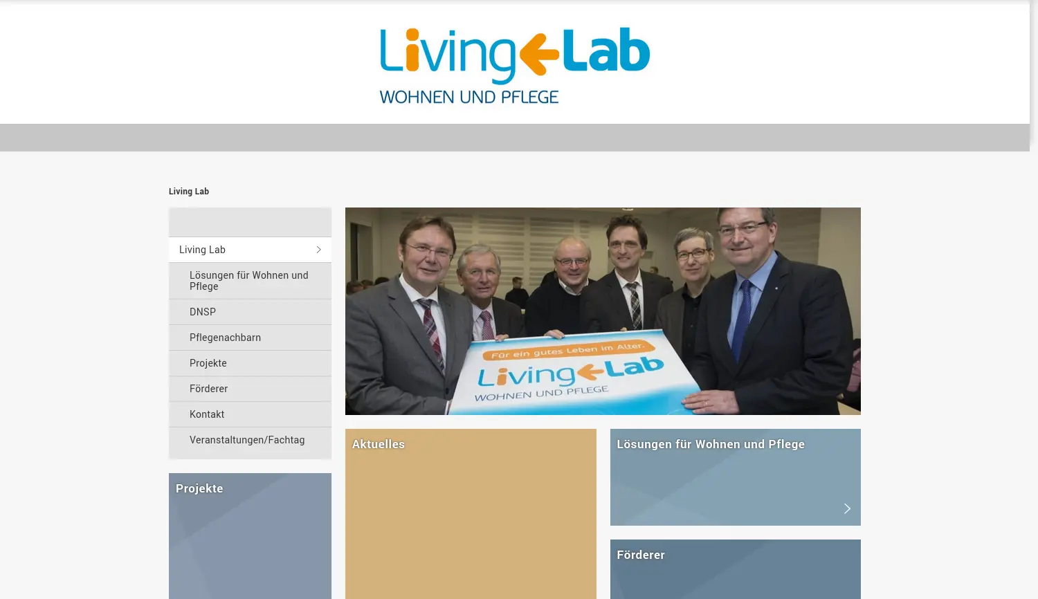 Website der Firma Science to Business GmbH - Hochschule Osnabrück