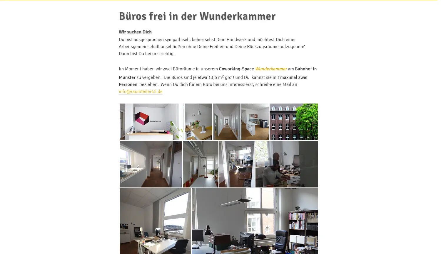 Website der Firma Raumteiler45 UG (haftungsbeschränkt)