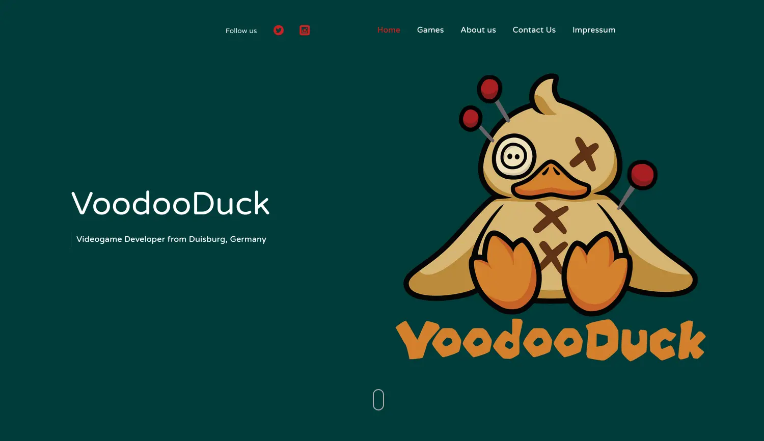 Website der Firma VoodooDuck GmbH