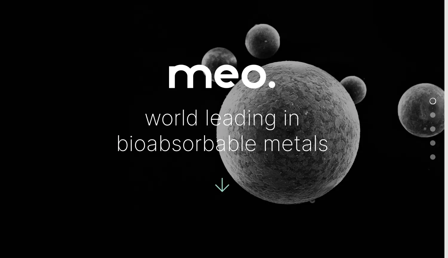 Website der Firma Meotec GmbH