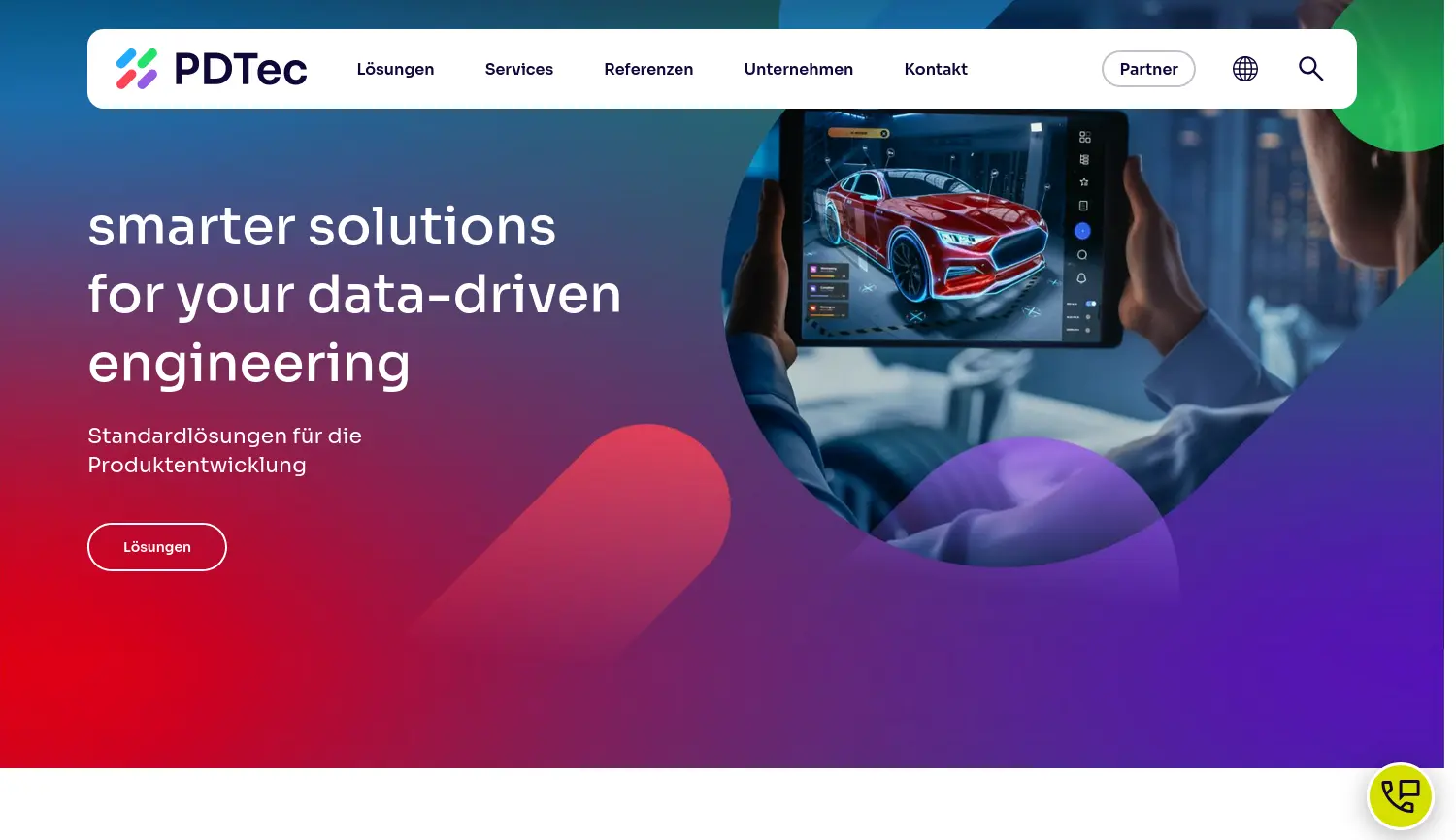 Website der Firma PDTec AG