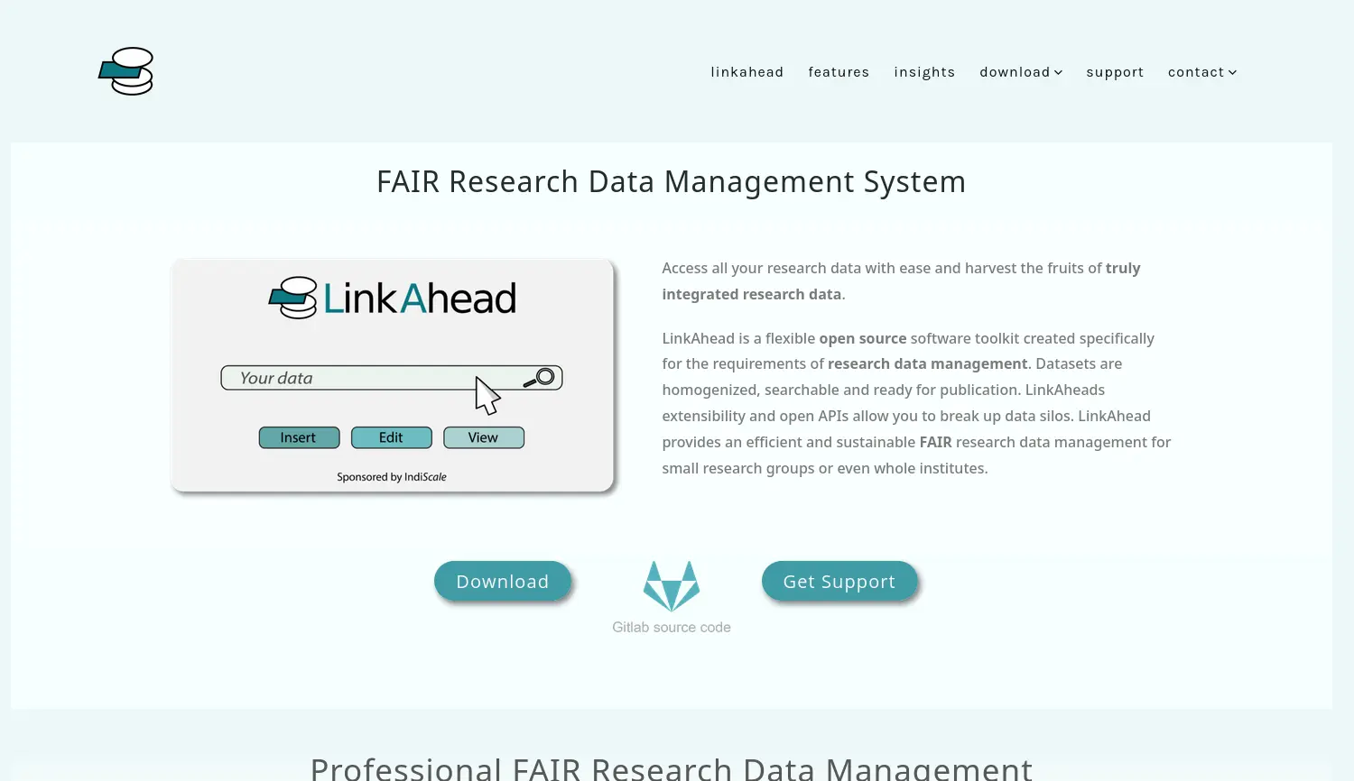 Website der Firma IndiScale GmbH