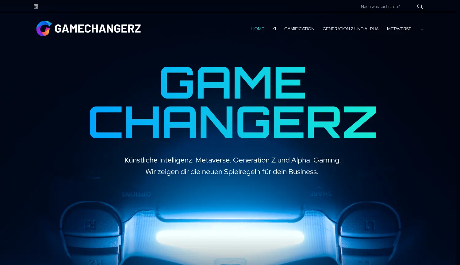 Website der Firma Gamechangerz UG